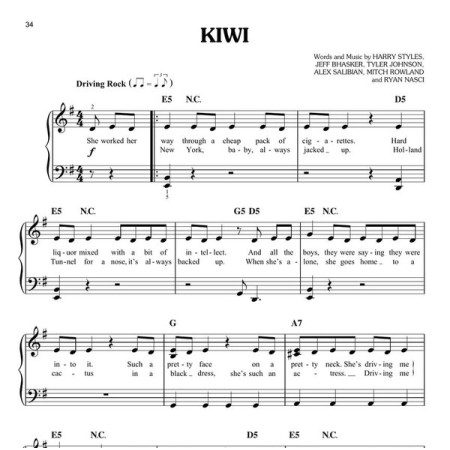 partition harry style pour piano facile