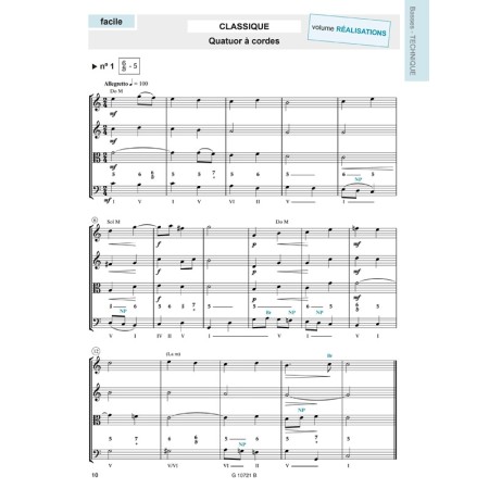 l'écriture musicale à travers les styles realisations extrait