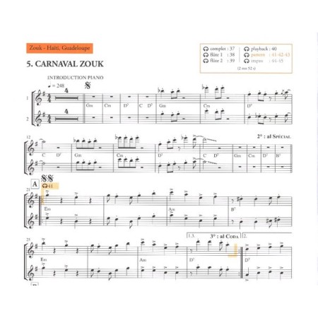 partition flutes des caraibes volume 1 extrait