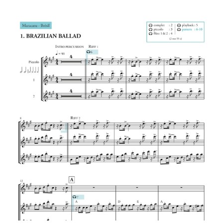 partition flutes des caraibes volume 2 extrait
