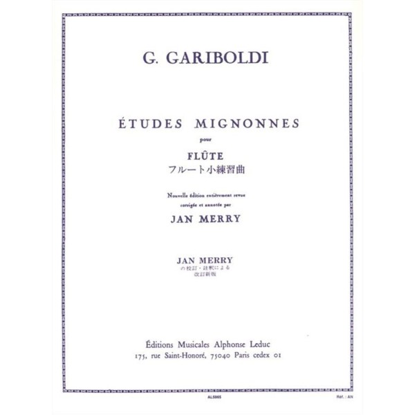 partition etudes mignonnes pour flute leduc couverture