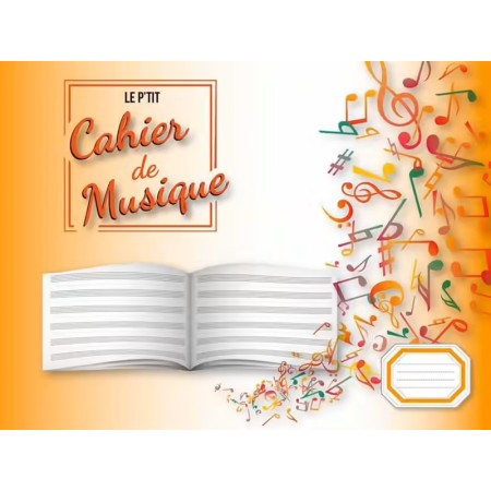 cahier de musique petit format 8 portees