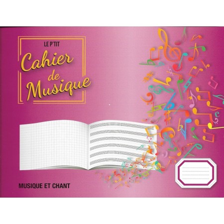 cahier de musique petit format avec portes et carreaux avignon