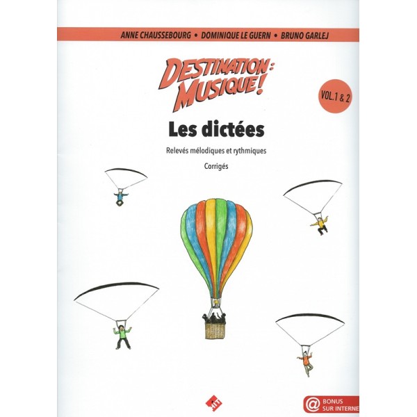 corriges des dictees destination musique couverture