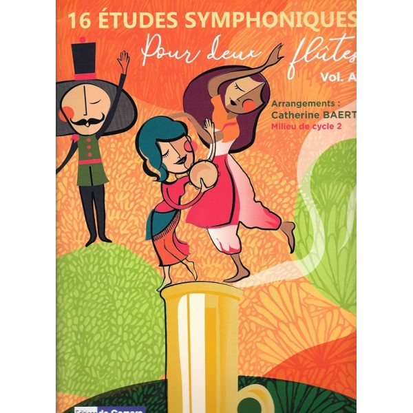 partition 16 etudes symphoniques flute volume A couverture