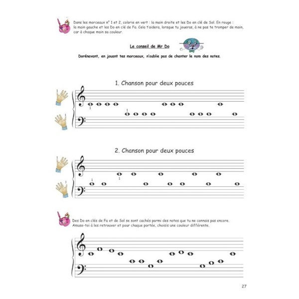 partition au pays de la musique j'apprends le piano extrait