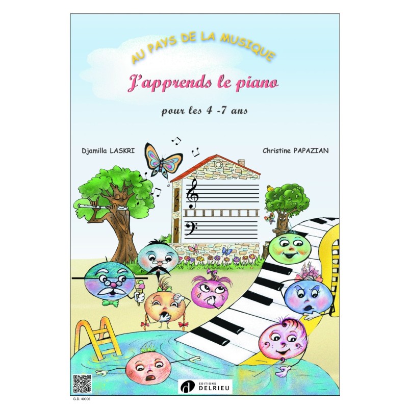 partition au pays de la musique j'apprends le piano couverture
