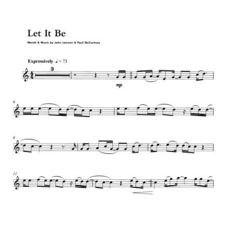 partition des beatles pour flute traversiere extrait