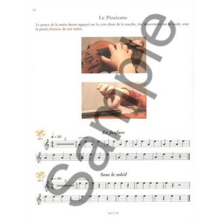 je debute le violon partition extrait