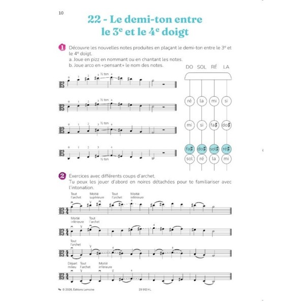 la méthode d'alto pour les debutants volume 2 extrait