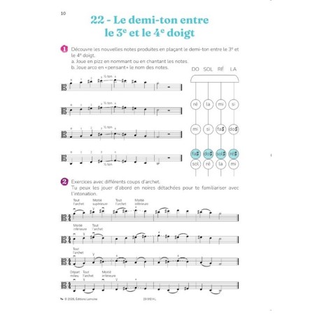 la méthode d'alto pour les debutants volume 2 extrait