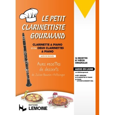 partition le petit clarinettiste gourmand couverture