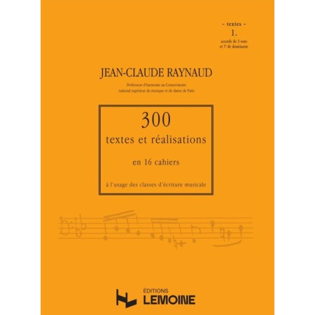 cahier d'ecriture musicale de raynaud textes cahier 1 couverture