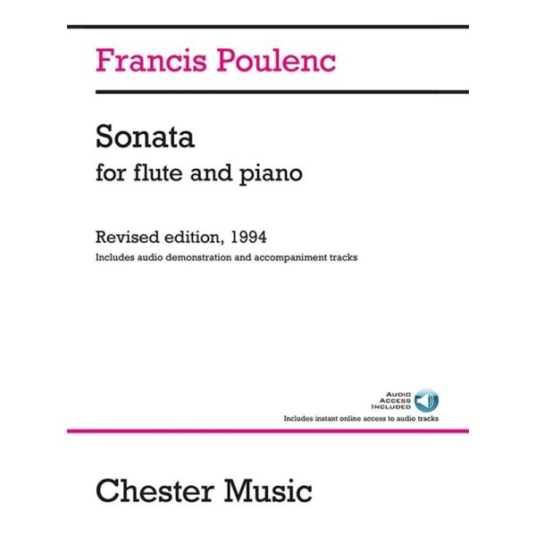 partition poulenc sonate flute couverture
