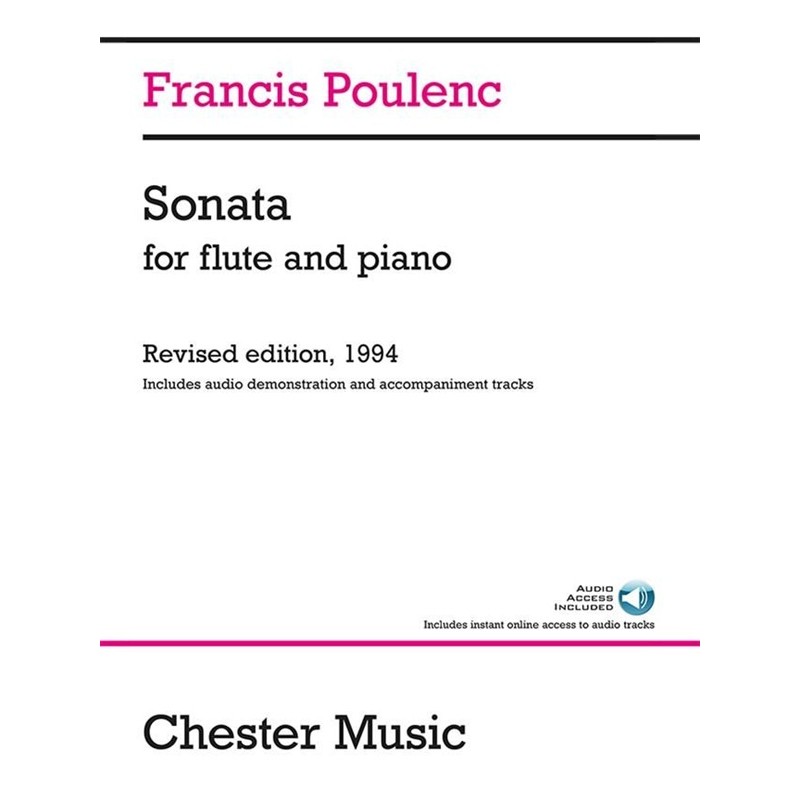 partition poulenc sonate flute couverture