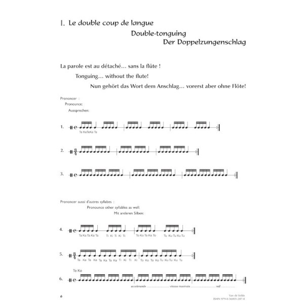 te ke te ke methode de double et triple coup de langue