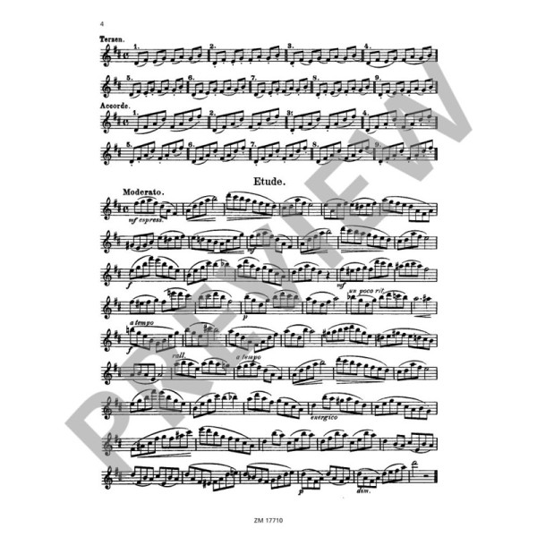 20 leichte und melodische lektionen partition flute zimmerman extrait