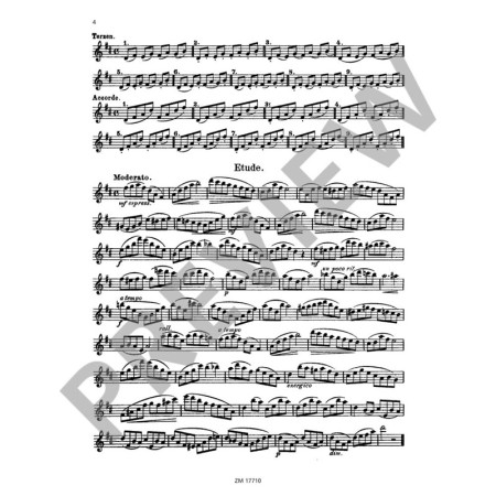 20 leichte und melodische lektionen partition flute zimmerman extrait