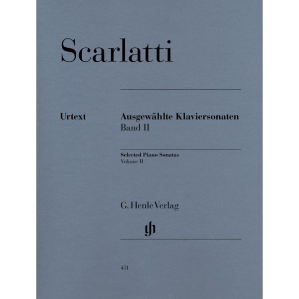 partition sonates scarlatti volume 2 henle couverture