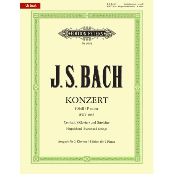 partition piano bach bwv 1056 couverture peters