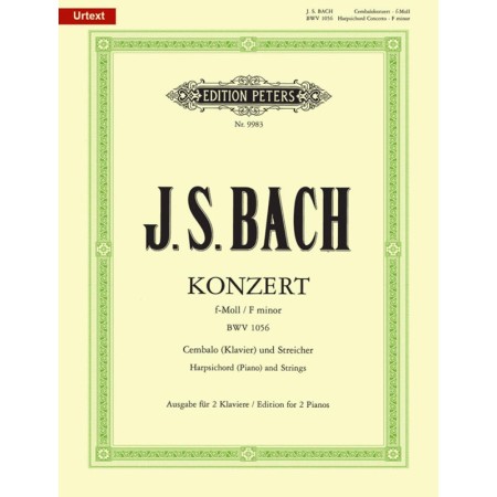 partition piano bach bwv 1056 couverture peters