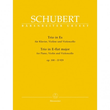 schubert trio opus 100 partitions