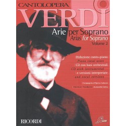 Partition Arie per soprano Verdi Cantolopera Nr139835 Le kiosque à musique Avignon