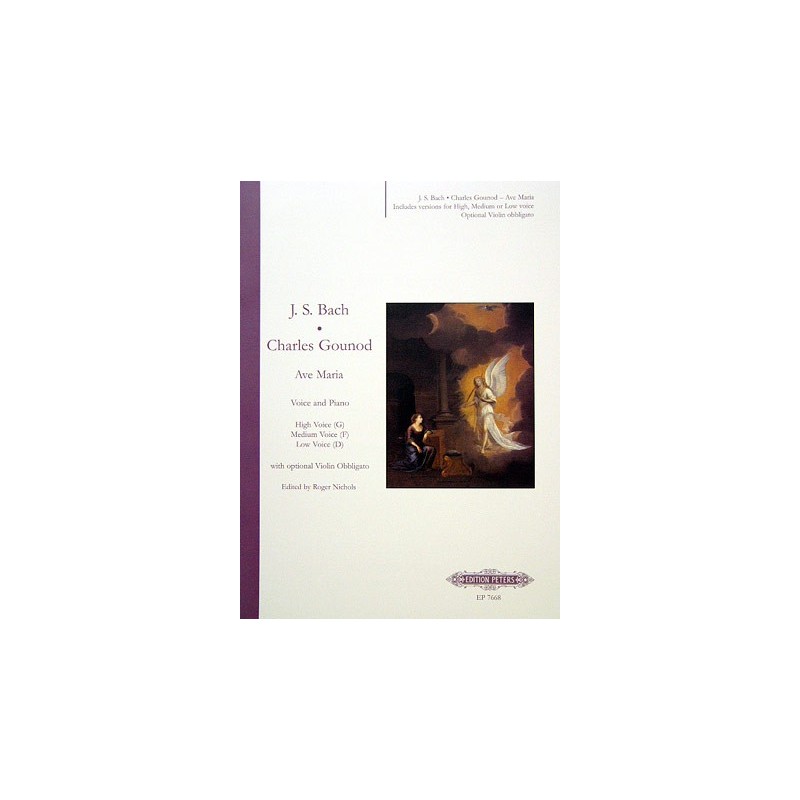 PARTITION GOUNOD AVE MARIA CHANT ET PIANO EP7668 PARTITION GOUNOD AVE MARIA CHANT ET PIANO EP7668