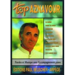 PARTITION AZNAVOUR TOP AZNAVOUR BEUSCHER PB1079 LE KIOSQUE A MUSIQUE