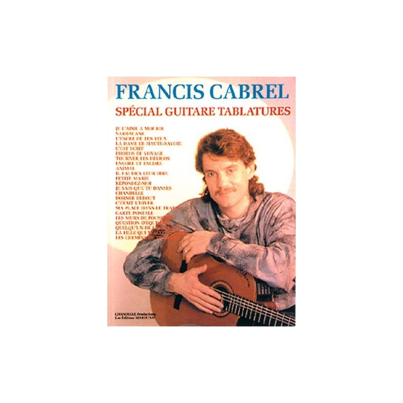 Francis cabrel partition guitare tablatures