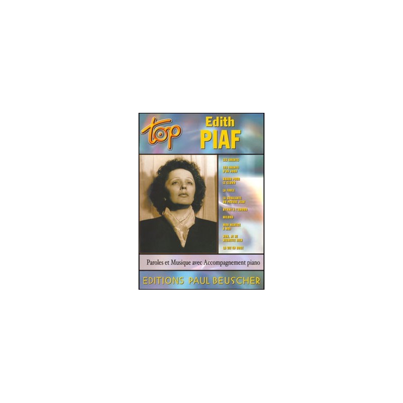 PARTITION EDITH PIAF TOP BEUSCHER CLAVIER PIANO