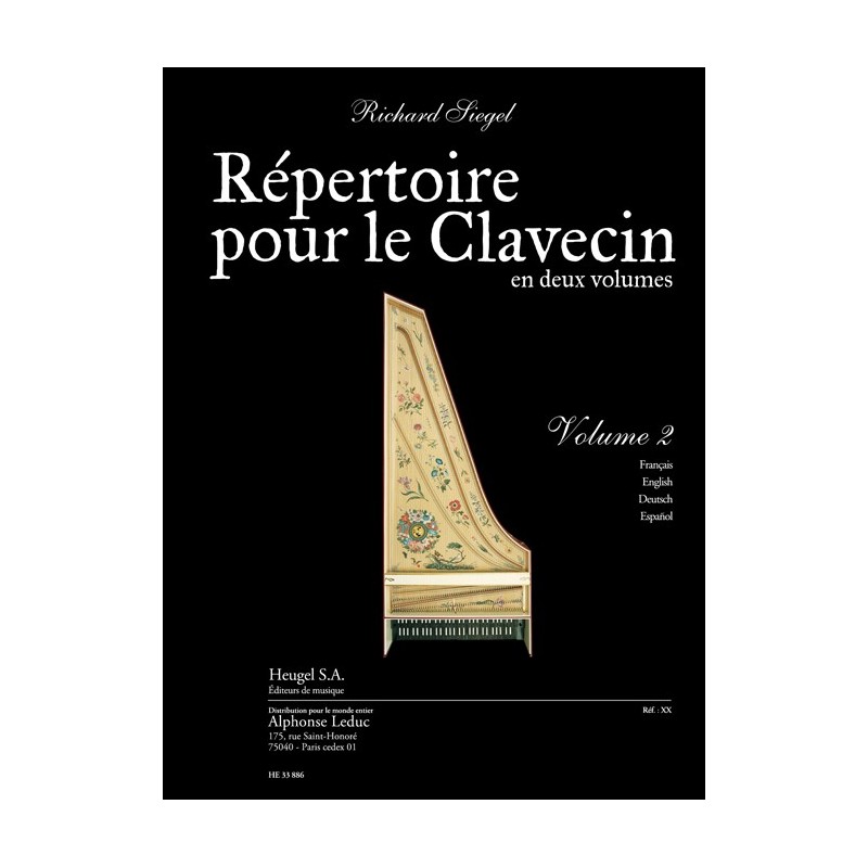 REPERTOIRE POUR LE CLAVECIN volume 2 Avignon