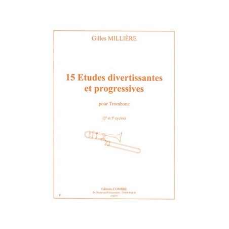15 études divertissantes et progressives de Millière C06571 le kiosque à musique Avignon