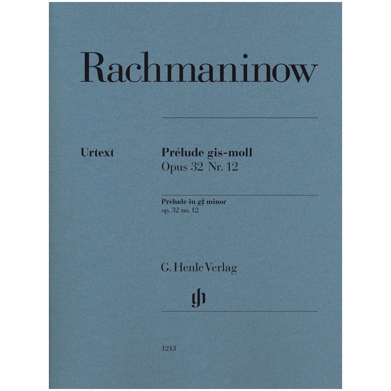 Partition Prélude Rachmaninoff Opus 32 n°12