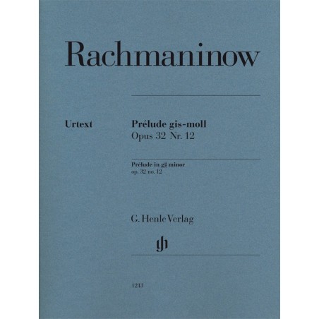 Partition Prélude Rachmaninoff Opus 32 n°12