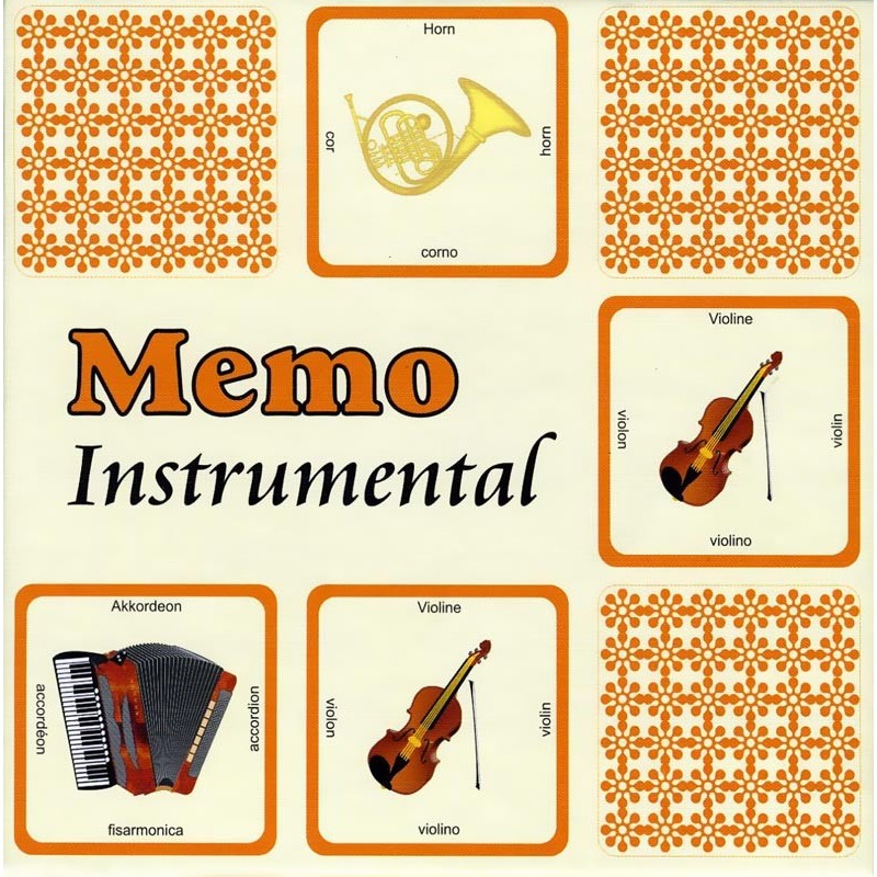Jeu musical Memo des Instruments