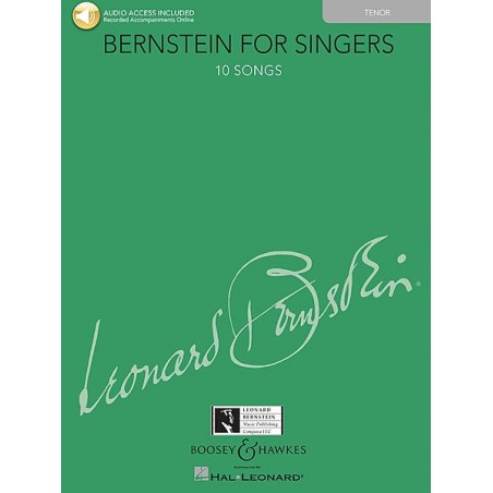 Partition Bernstein for singers Ténor BHL10784 Le kiosque à musique Avignon