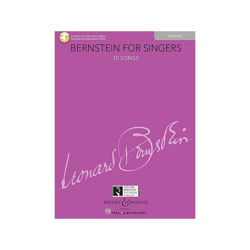 Partition Bernstein for singers Soprano BHL10782 Le kiosque à musique Avignon