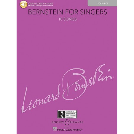 Partition Bernstein for singers Soprano BHL10782 Le kiosque à musique Avignon
