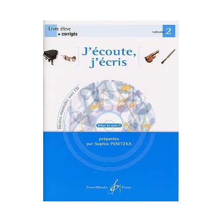 Sophie Penitzka j'écoute j'écris volume 2