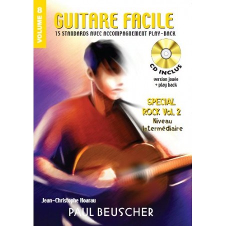 GUITARE FACILE VOLUME 8 ROCK  PAUL BEUSCHER PB724