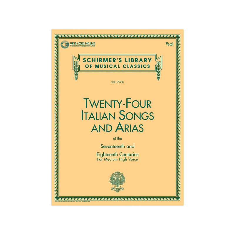 24 ITALIAN SONGS MEDIUM HIGH HL50481592 AVIGNON 24 ITALIAN SONGS MEDIUM HIGH HL50481592 AVIGNON