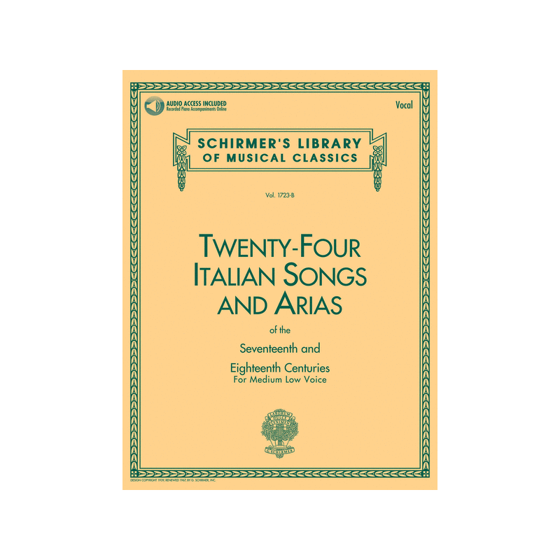 24 ITALIAN SONGS MEDIUM LOW HL50481593 AVIGNON
