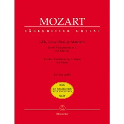 Mozart Ah vous dirai-je maman - Partition piano Urtext