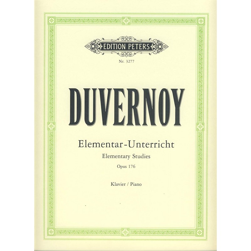 Duvernoy études élémentaires partition piano
