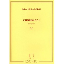 PARTITION GUITARE VILLA LOBOS CHOROS N°1 Le kiosque à musique Avignon