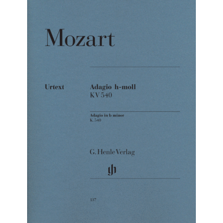 Partition Mozart Adagio en si mineur KV540 - Avignon Nîmes Marseille