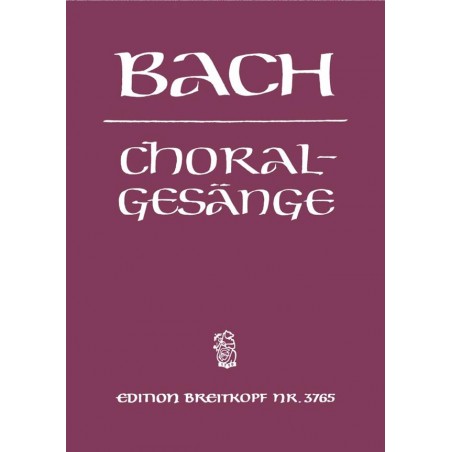 BACH 389 CHORALS EDITIONS BREITKOPF