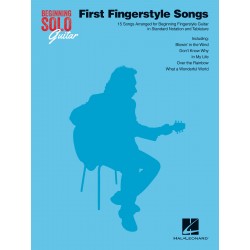 Beginning solo guitar - First fingerstyle songs partition