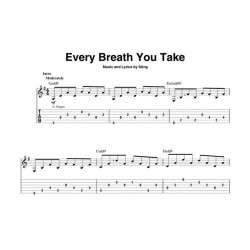 Beginning solo guitar - First fingerstyle songs partition